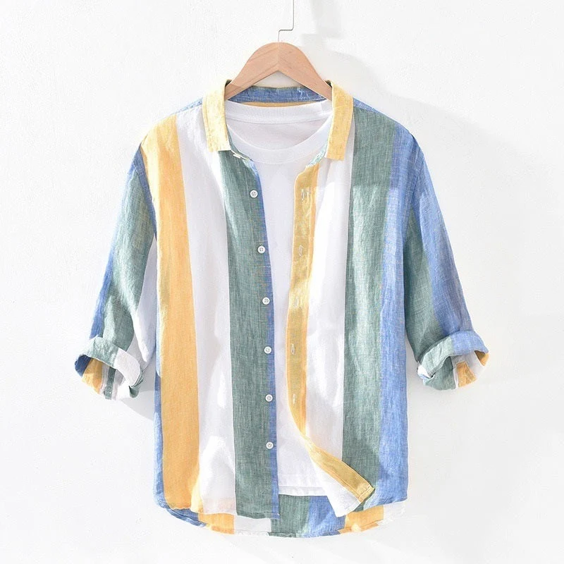 Combo Of 2 Pure Cotton Stitched Shirt For Men-20 - Image 3